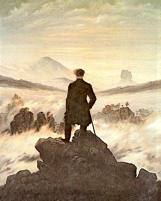 Caspar David Friedrich: Vandreren over Taagehavet. 1818