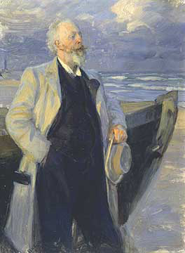 P.S. Krøyer: Digteren Holger Drachmann. 1895